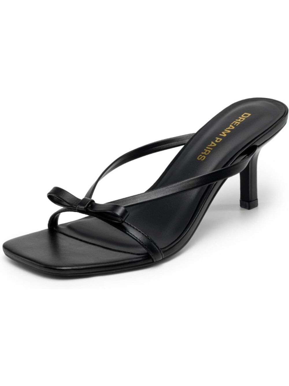 Elegant Comfort Bow Kitten Heel Sandals | Open Toe Slide Heels for Weddings
